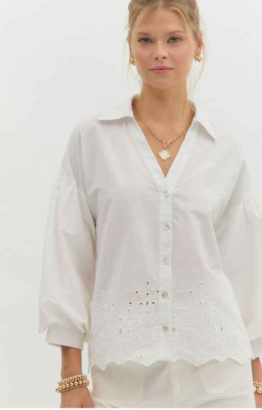 Emily Embroidered Top