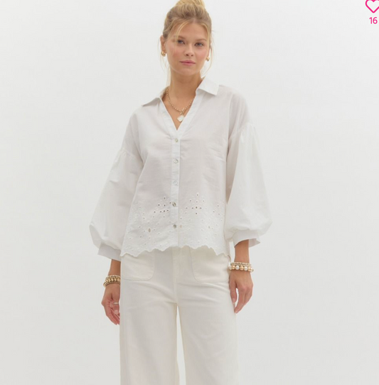 Emily Embroidered Top