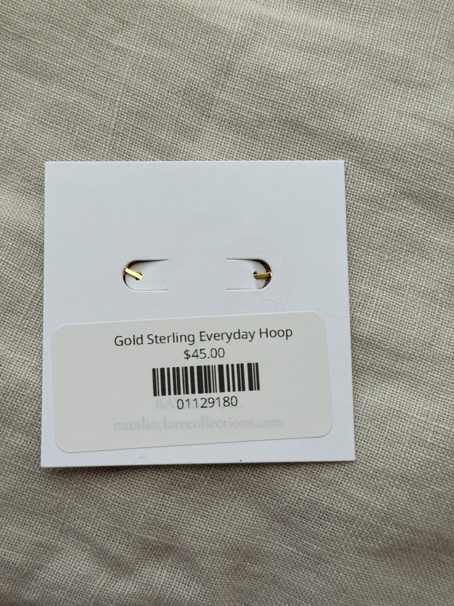 Gold Sterling Everyday Hoop