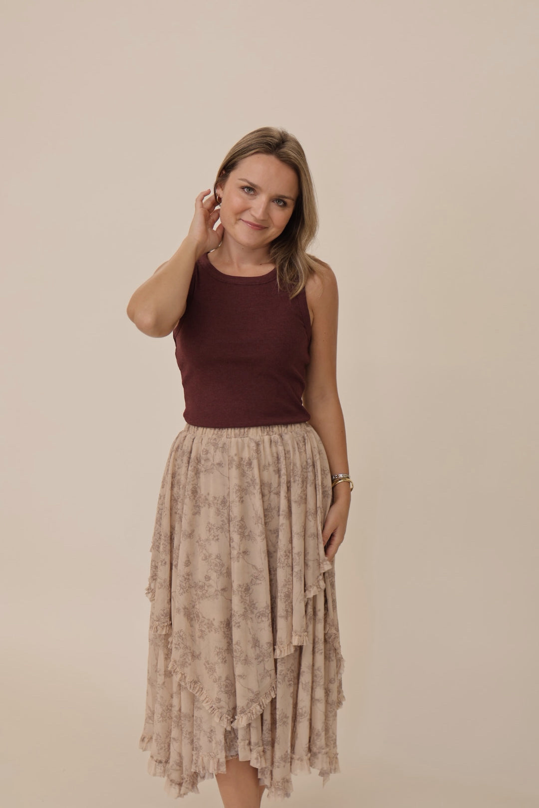 Flutter Midi Skirt