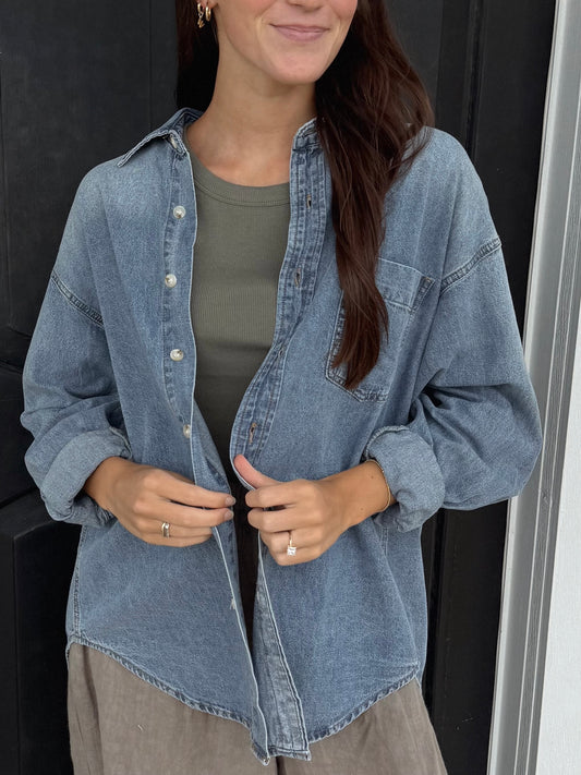 Dolly Denim Button Down