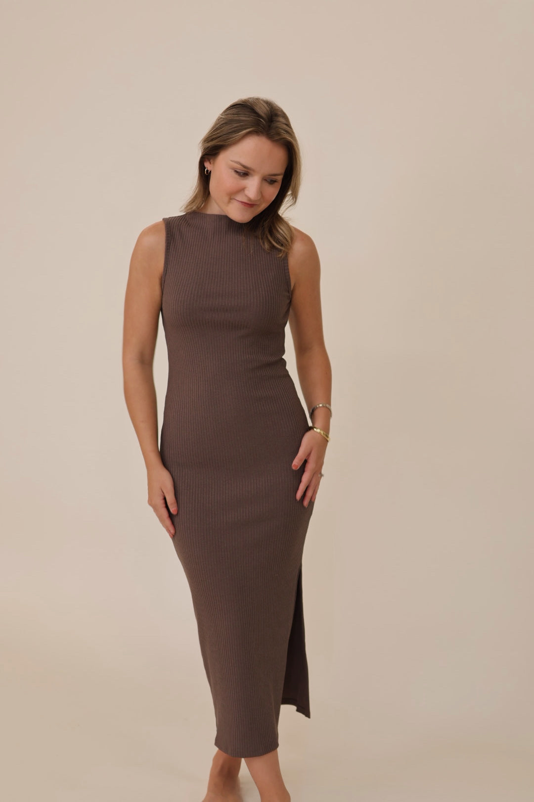 Keep it Simple Mock Neck Dress