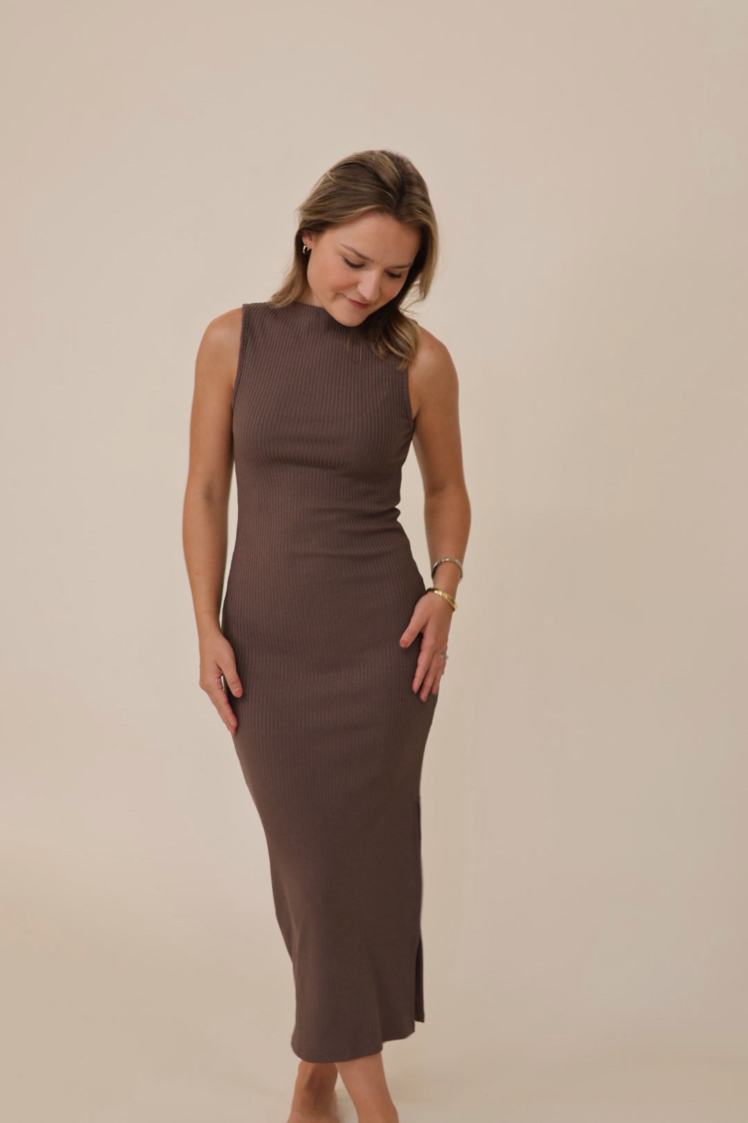 Keep it Simple Mock Neck Dress