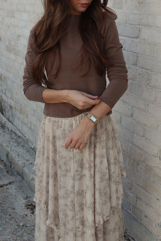 The Martina Top - Brown