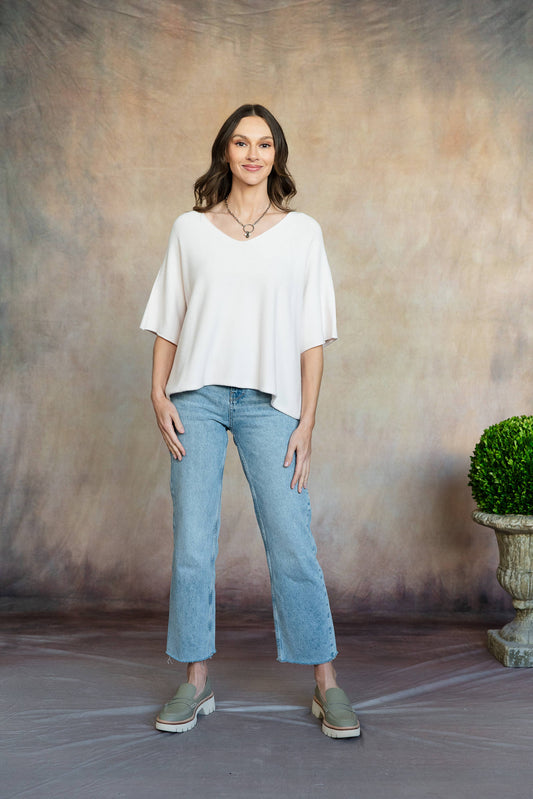 Esma Knit Top - Ivory