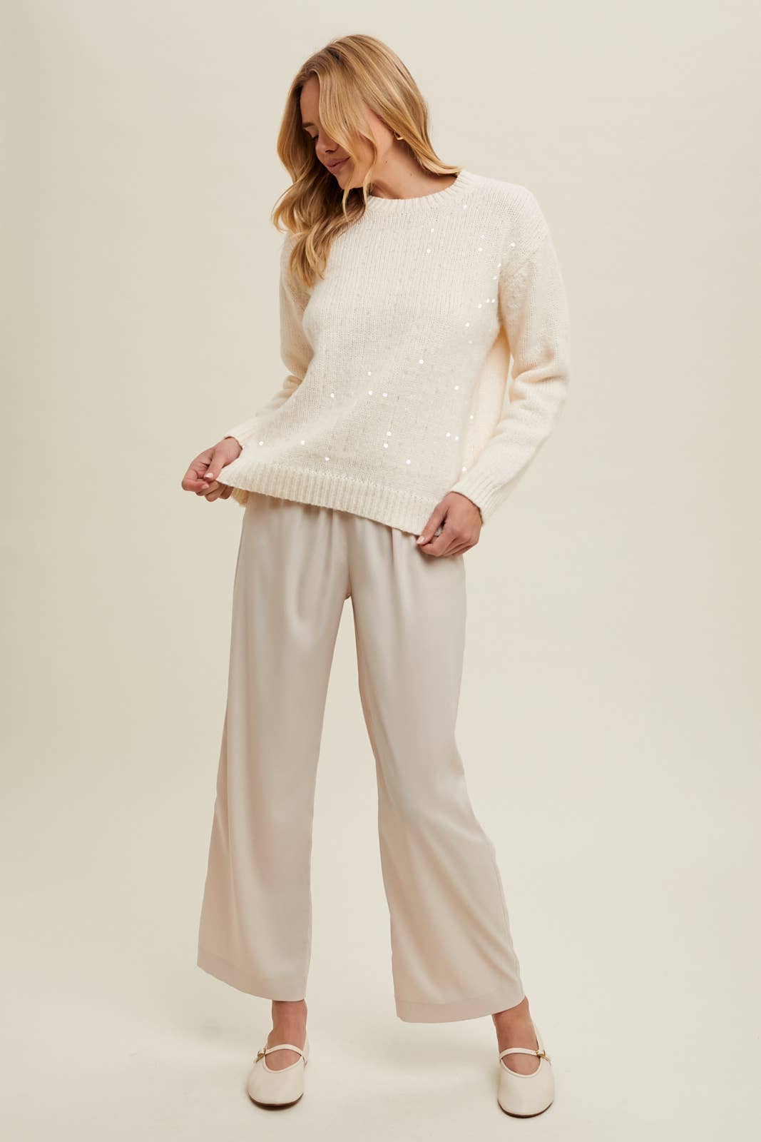 Straight Satin Pants
