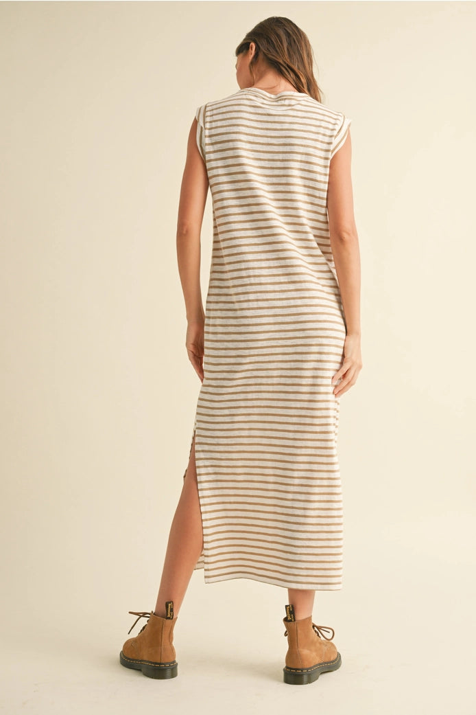 Tara Striped Long Dress