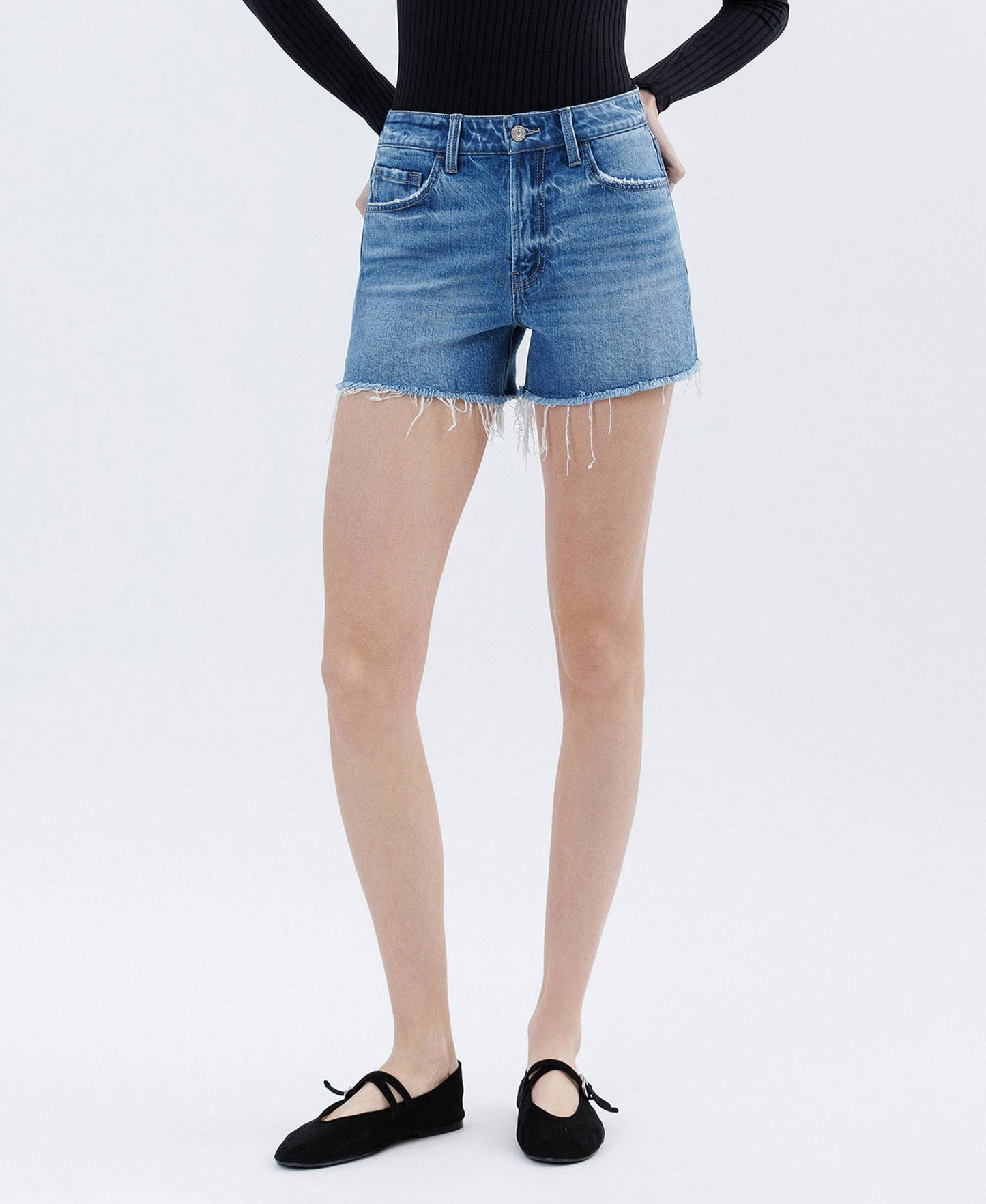 Vervet Rebecca Denim Shorts