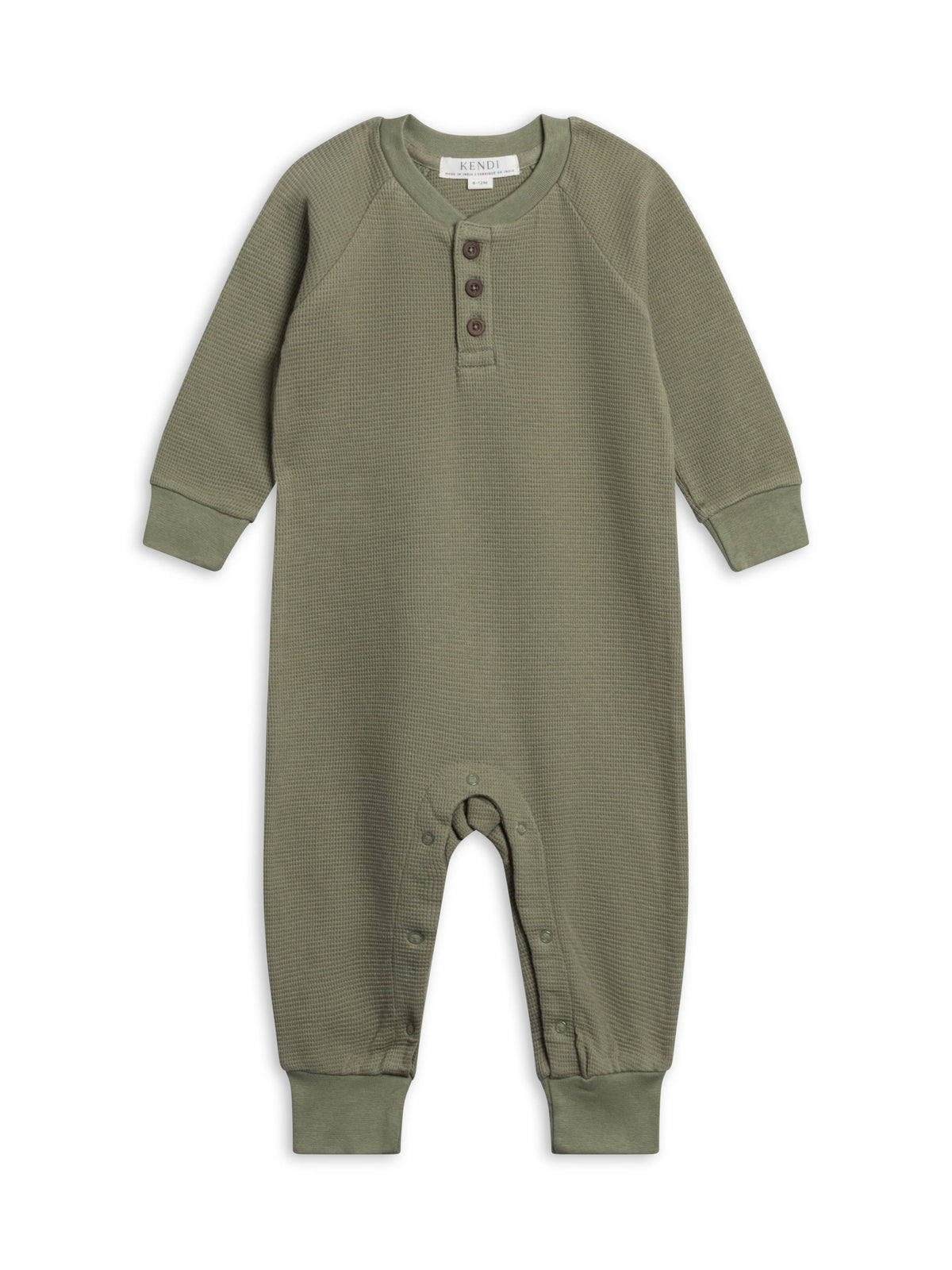 Henley Waffle Knit Romper