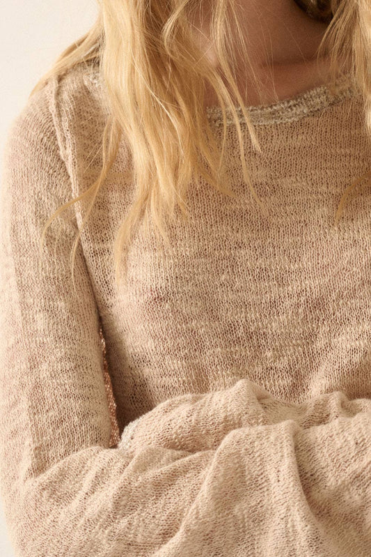 Dolman Knit Sweater - Sand