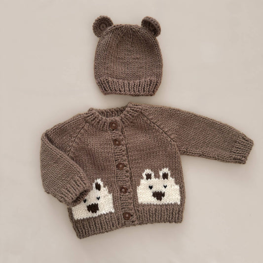 Bear Hat, Brown | S; 6-24M