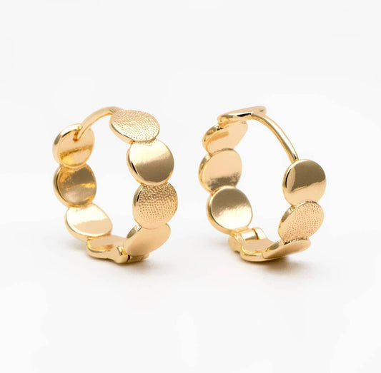 Grace Hoops-18k Gold Plated