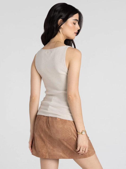 Corinne Tank- Bone White