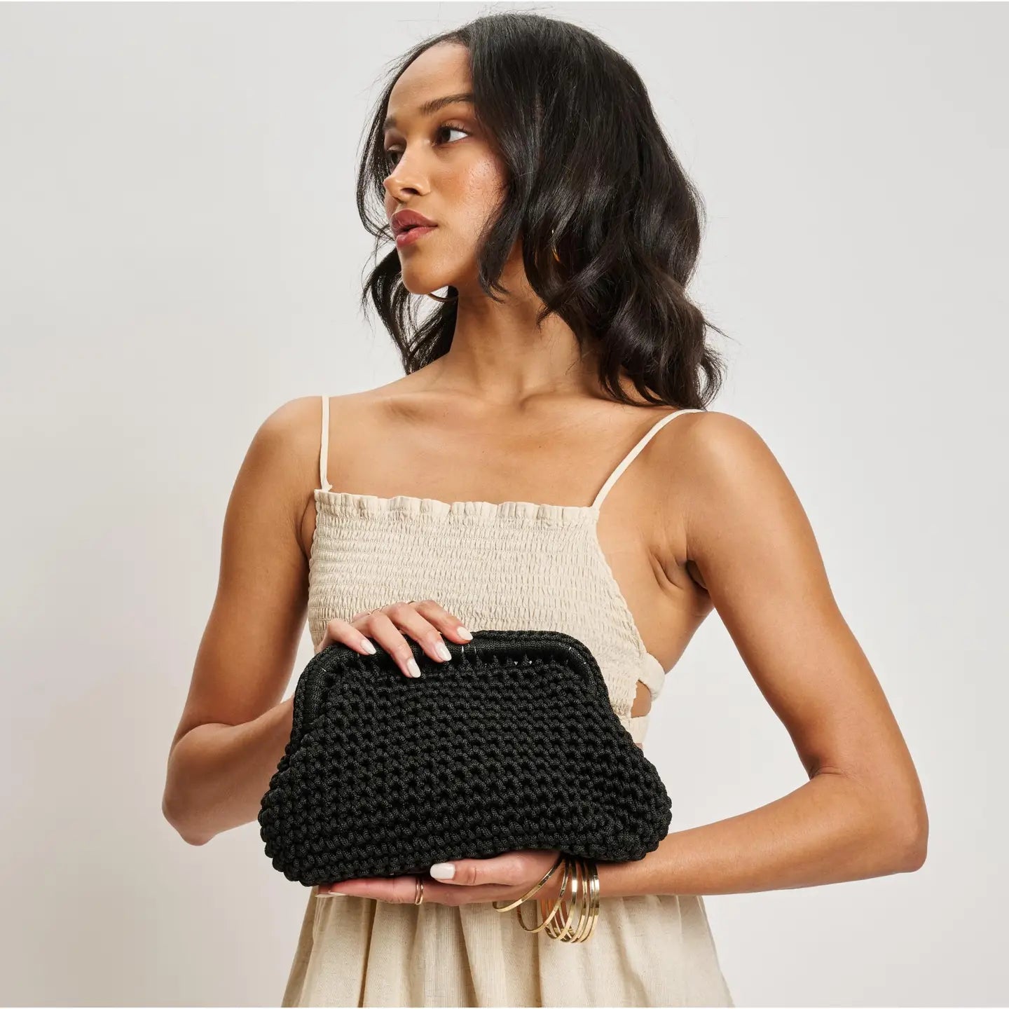 Anastasia Clutch-Black