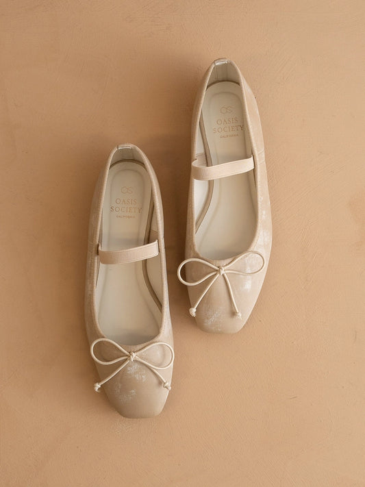 The London Beige Ballet Pointe Flats