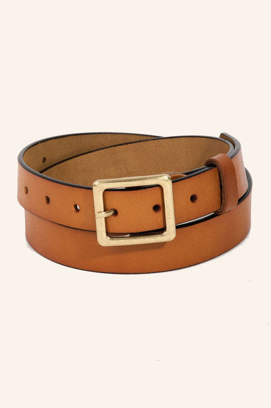 Leather Buckle Belt