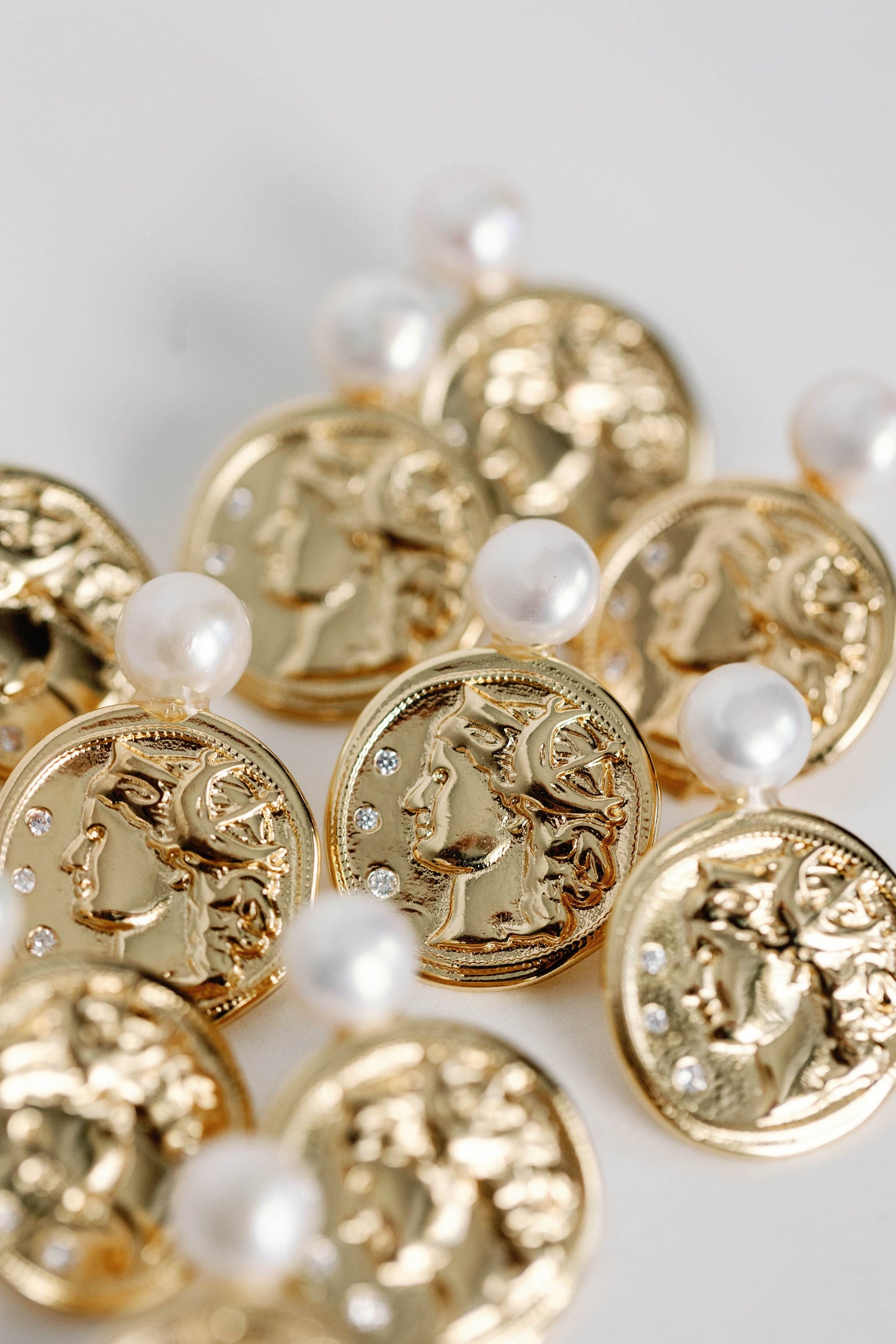 Gold Coin Earring