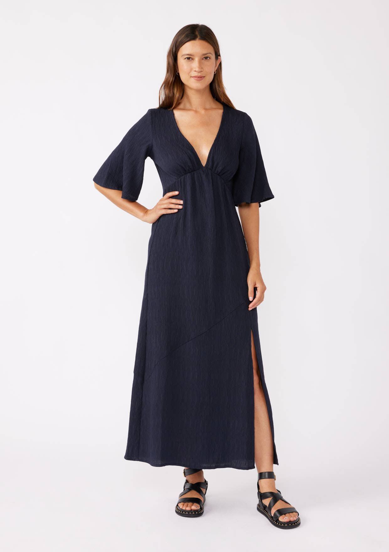 Empire Maxi Dress - Navy