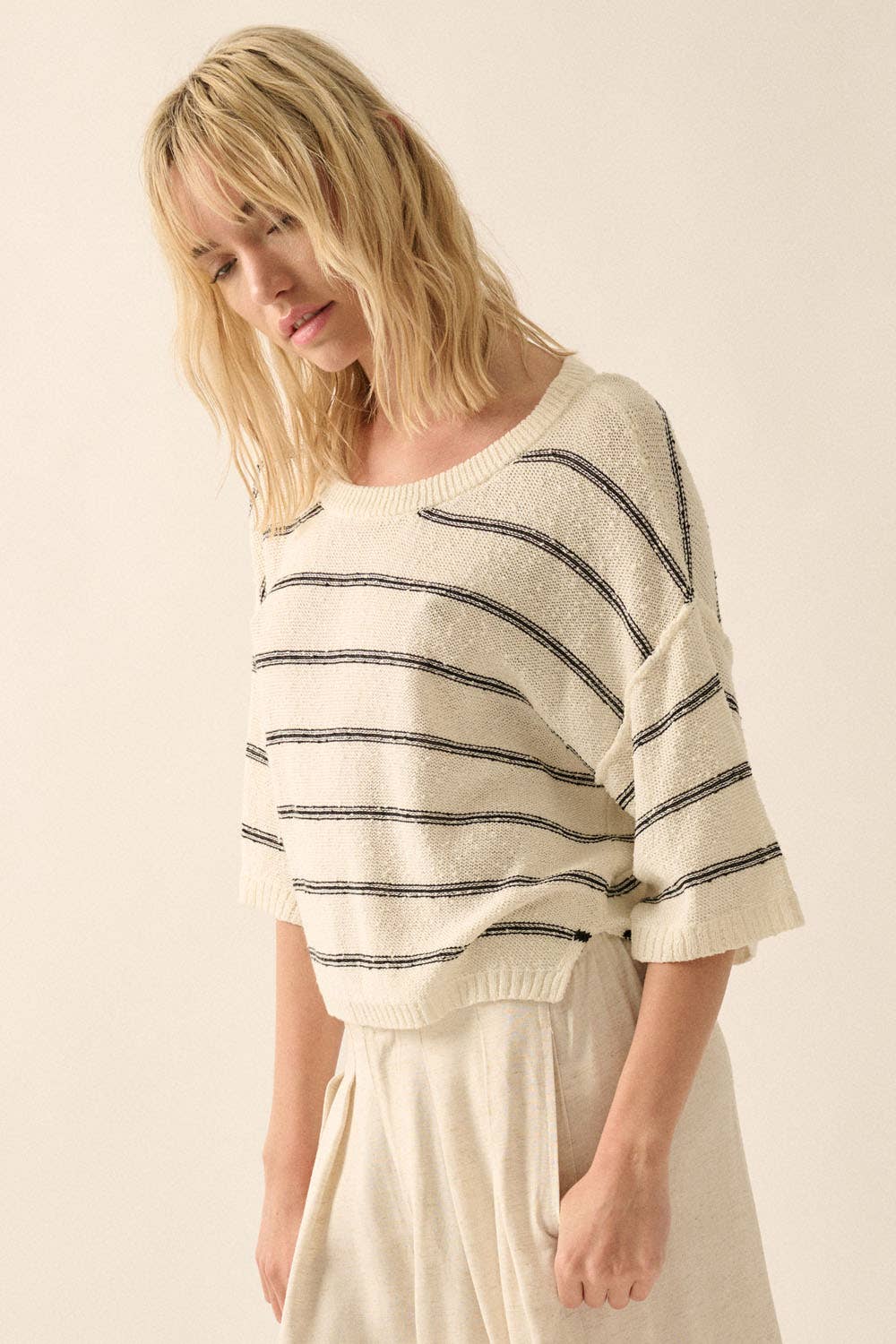 Striped Knit Sweater