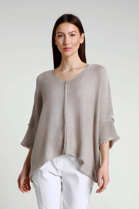 Benoite Knit Topper / Natural