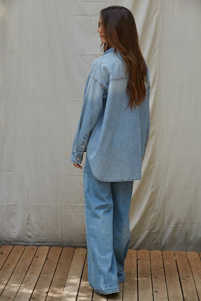 Dolly Denim Button Down