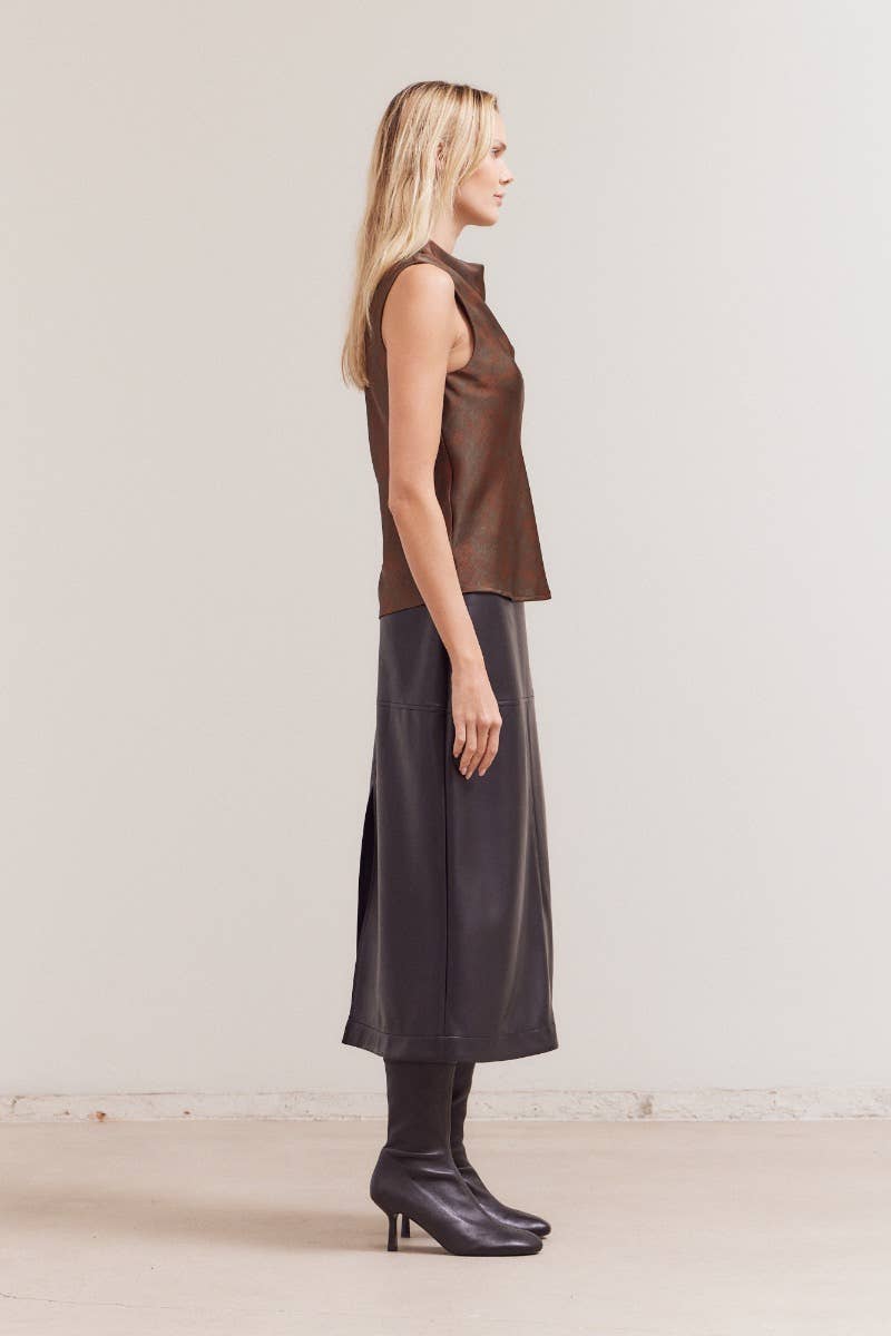 Bronze Cowl Top