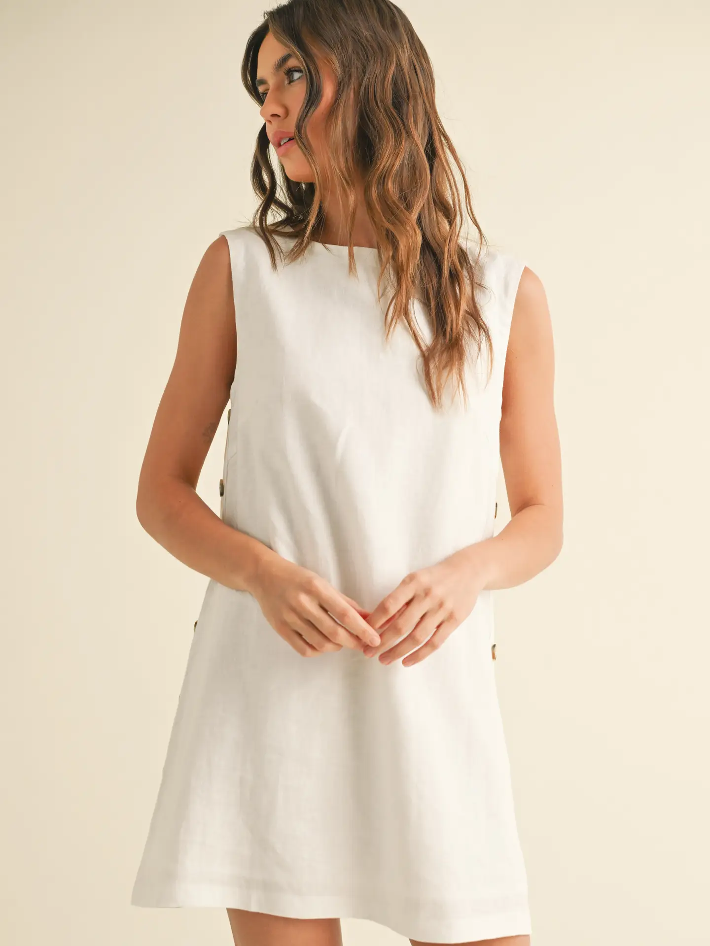 Lila Linen Dress