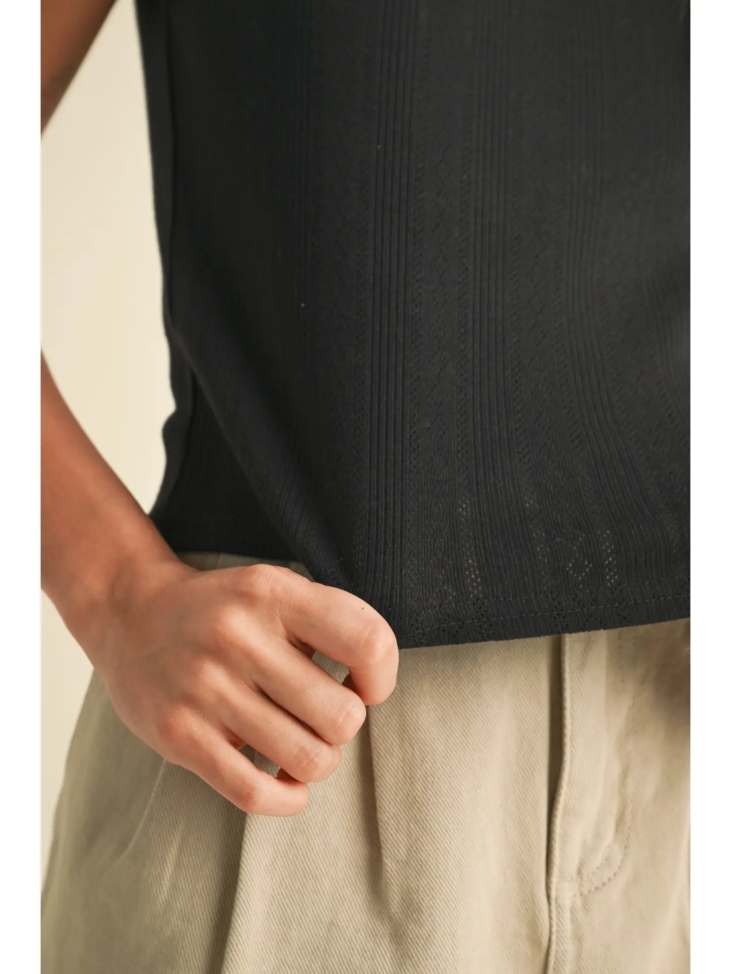 Jade Ruffle Top - Black