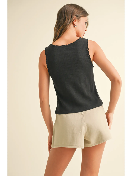 Jade Ruffle Top - Black