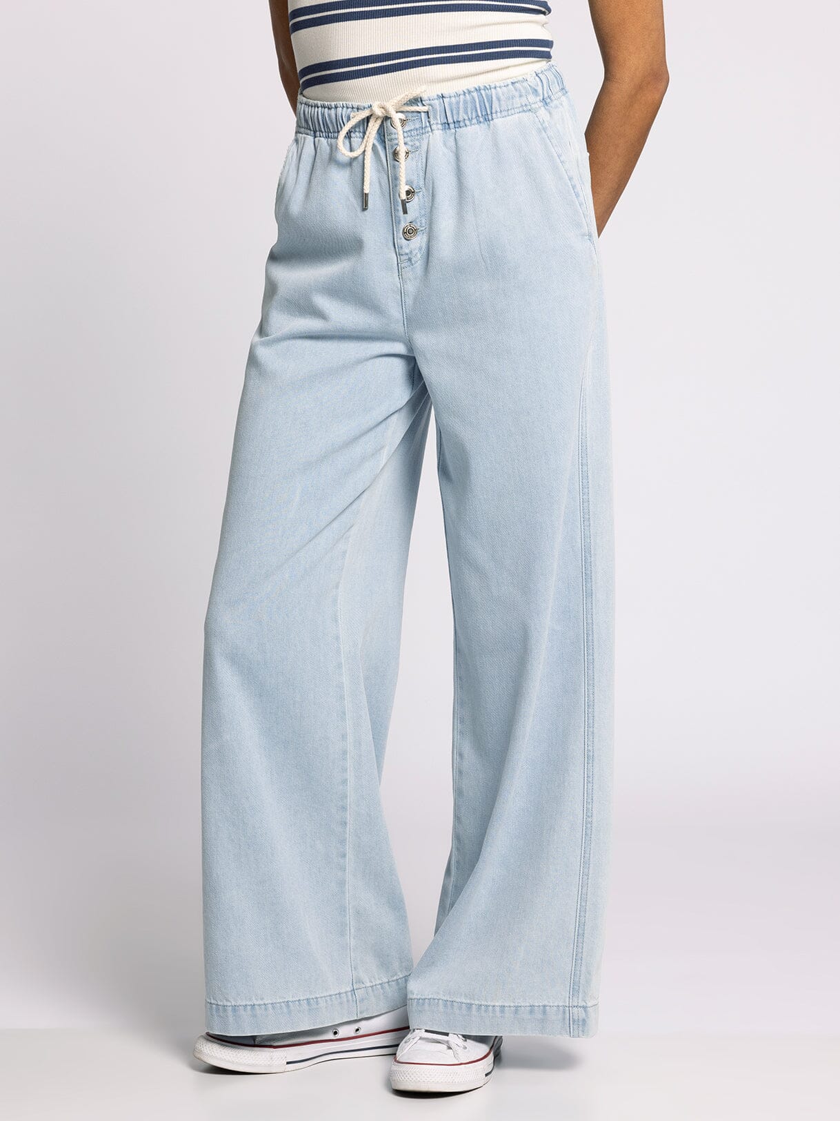 Light Wash Norman Pants