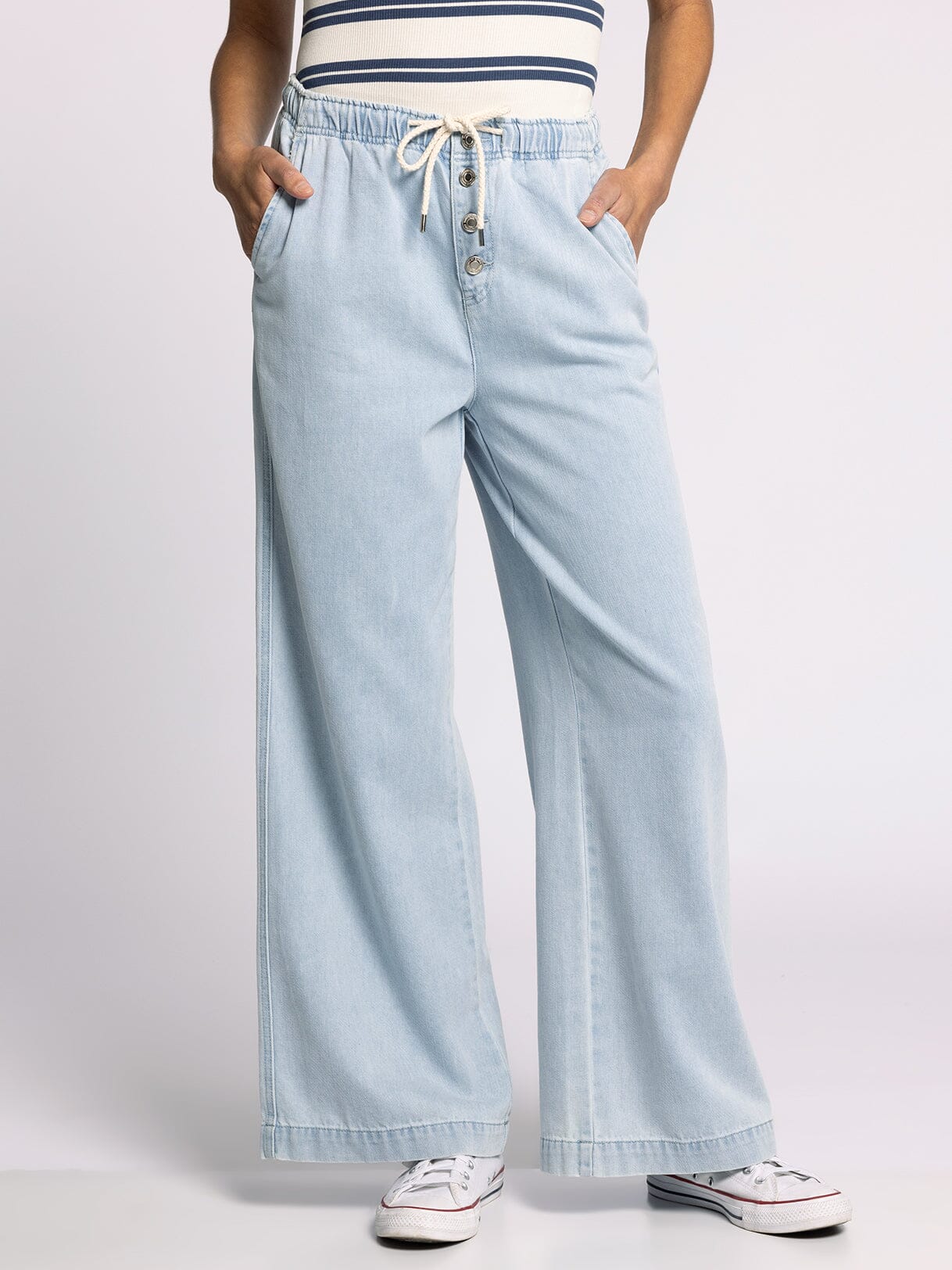 Light Wash Norman Pants