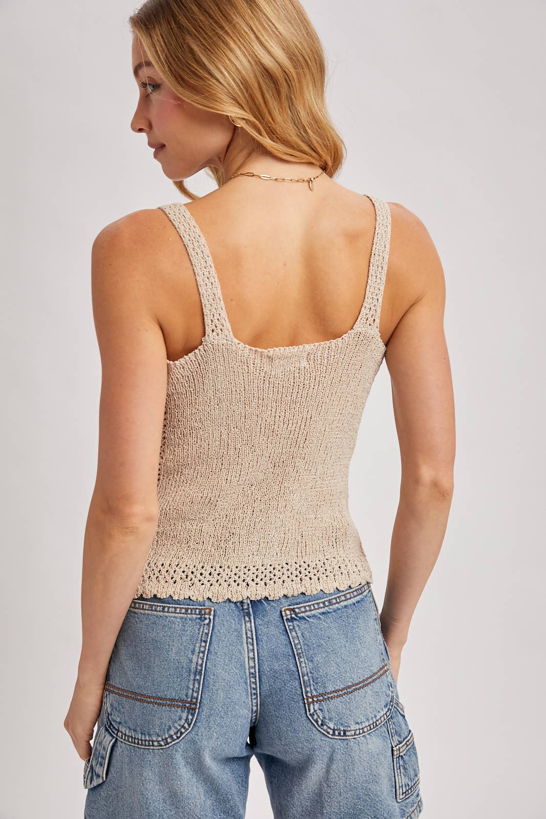 Knit Tank - Tan