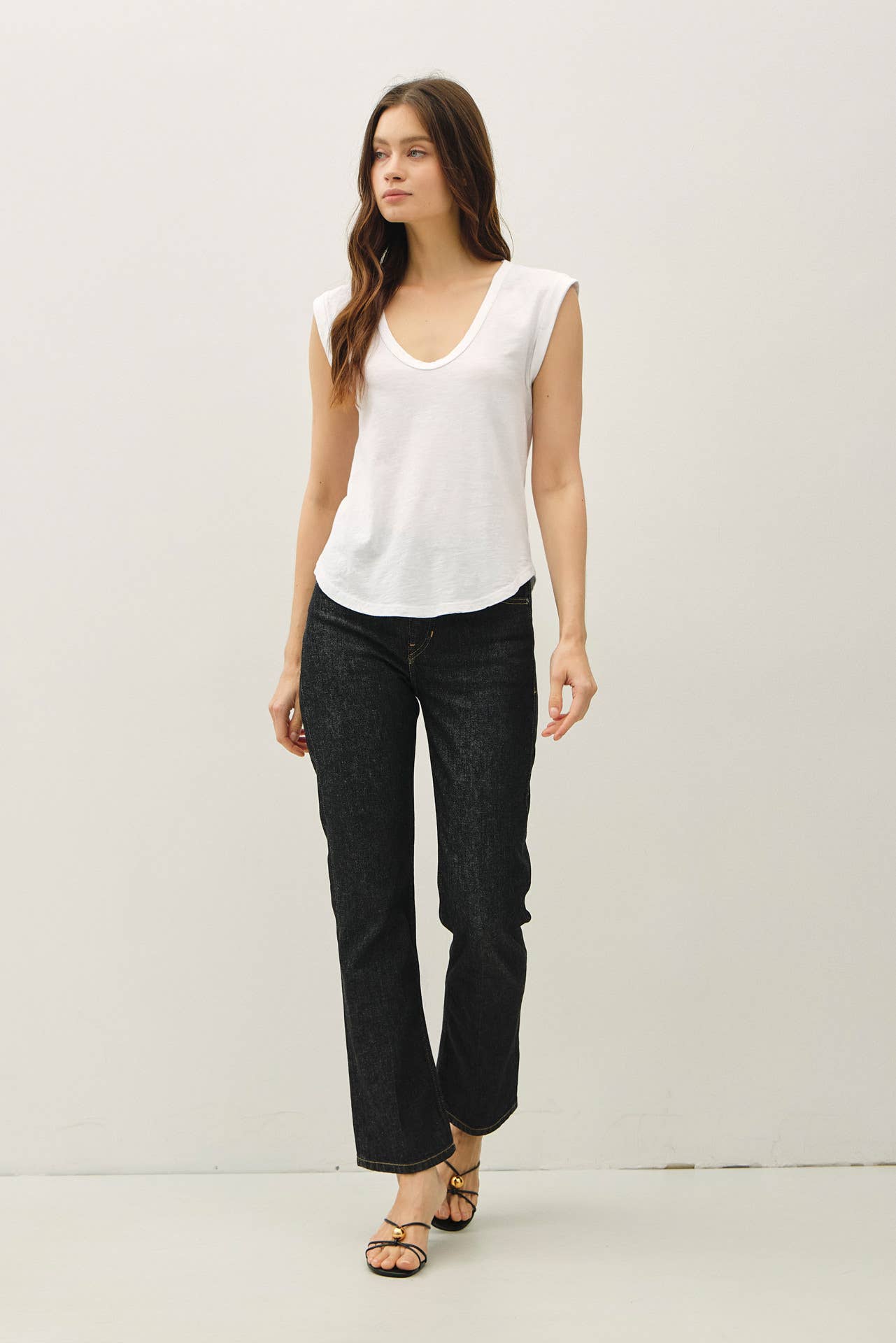 Cap Sleeve Top- White