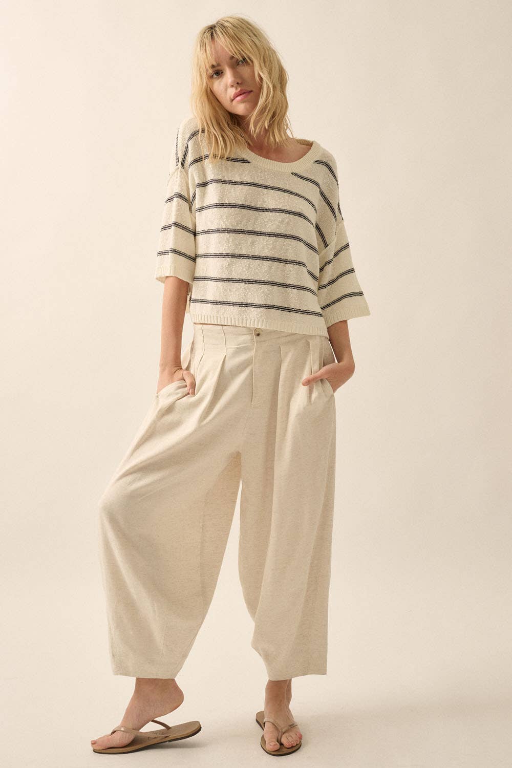 Striped Knit Sweater