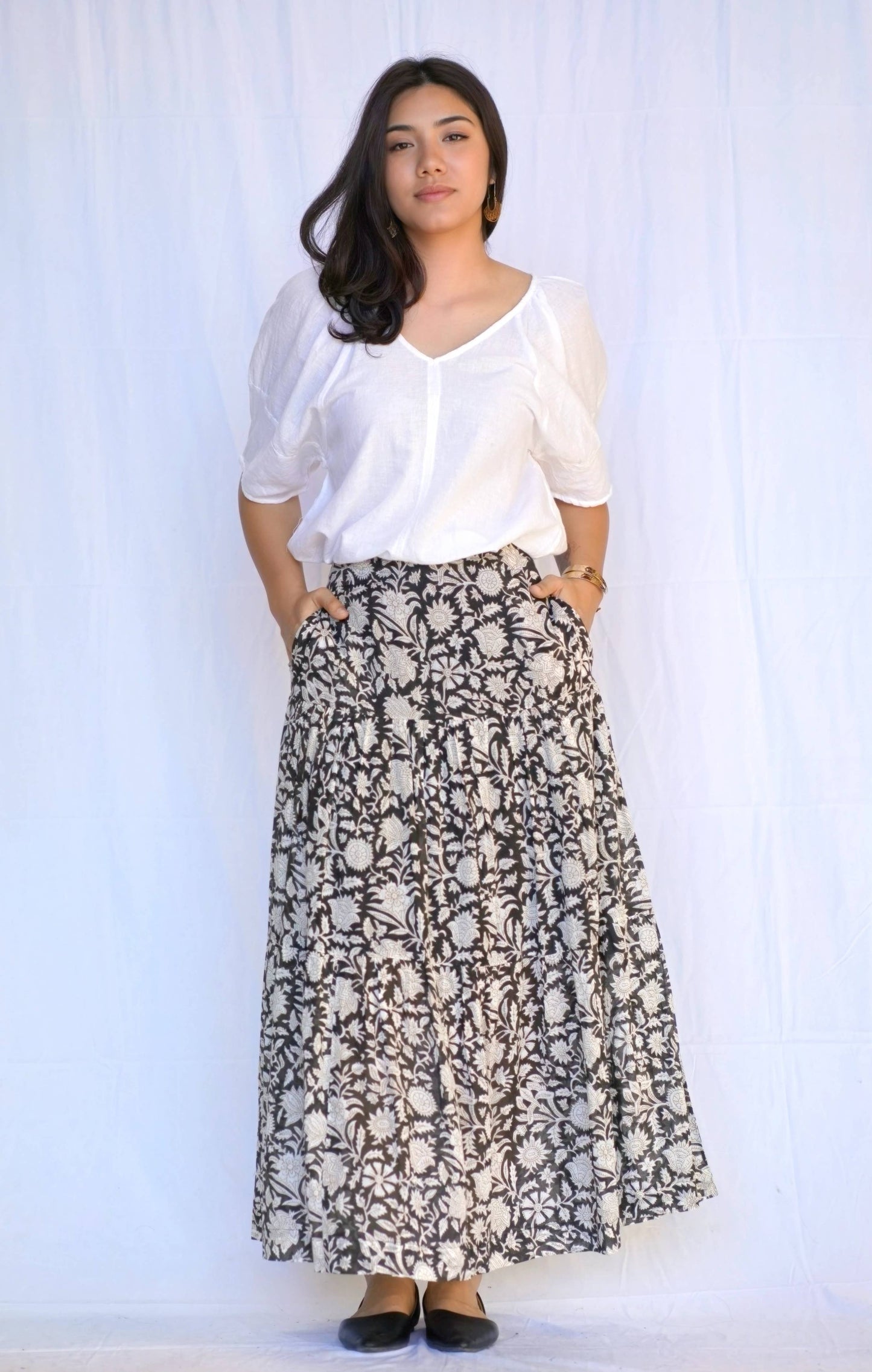 Printed Cotton Skirt