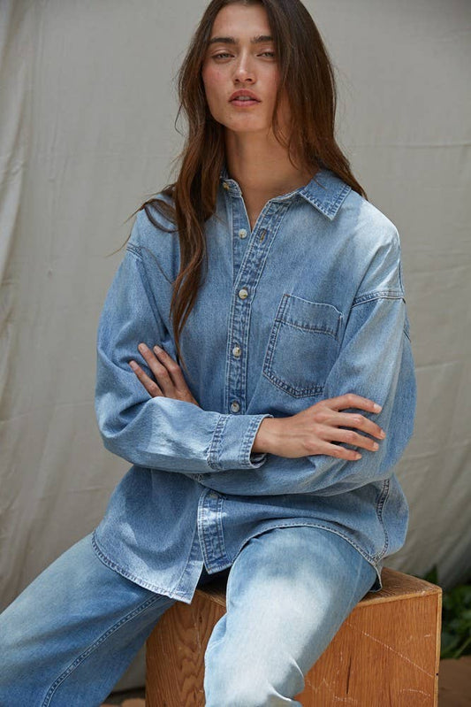 Dolly Denim Button Down