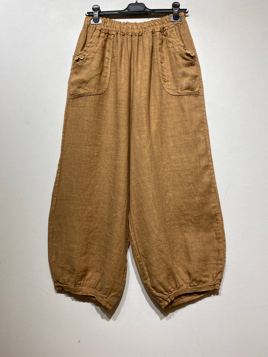 Linen Trousers- Camel