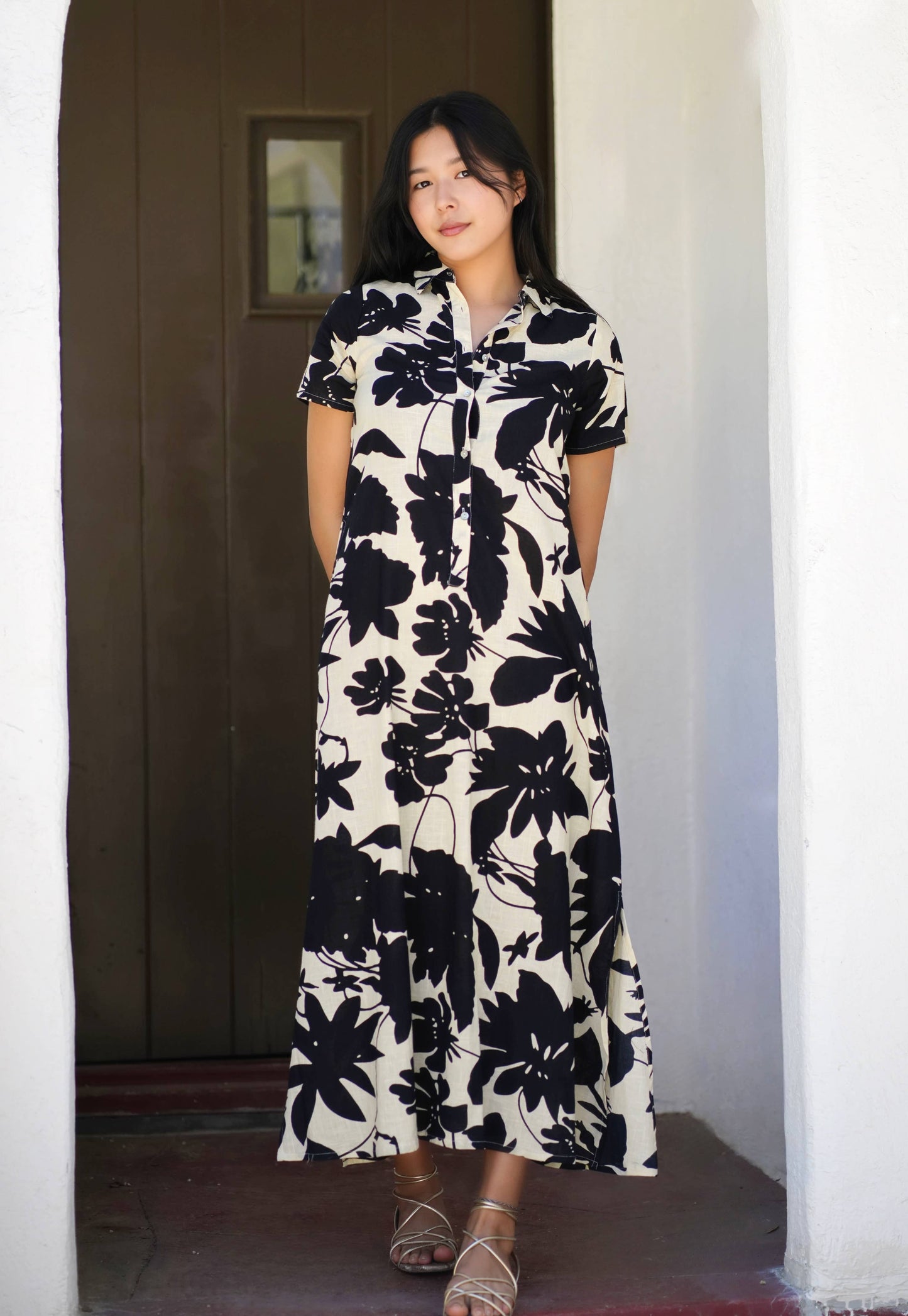 Carrie Cotton Dress- Black