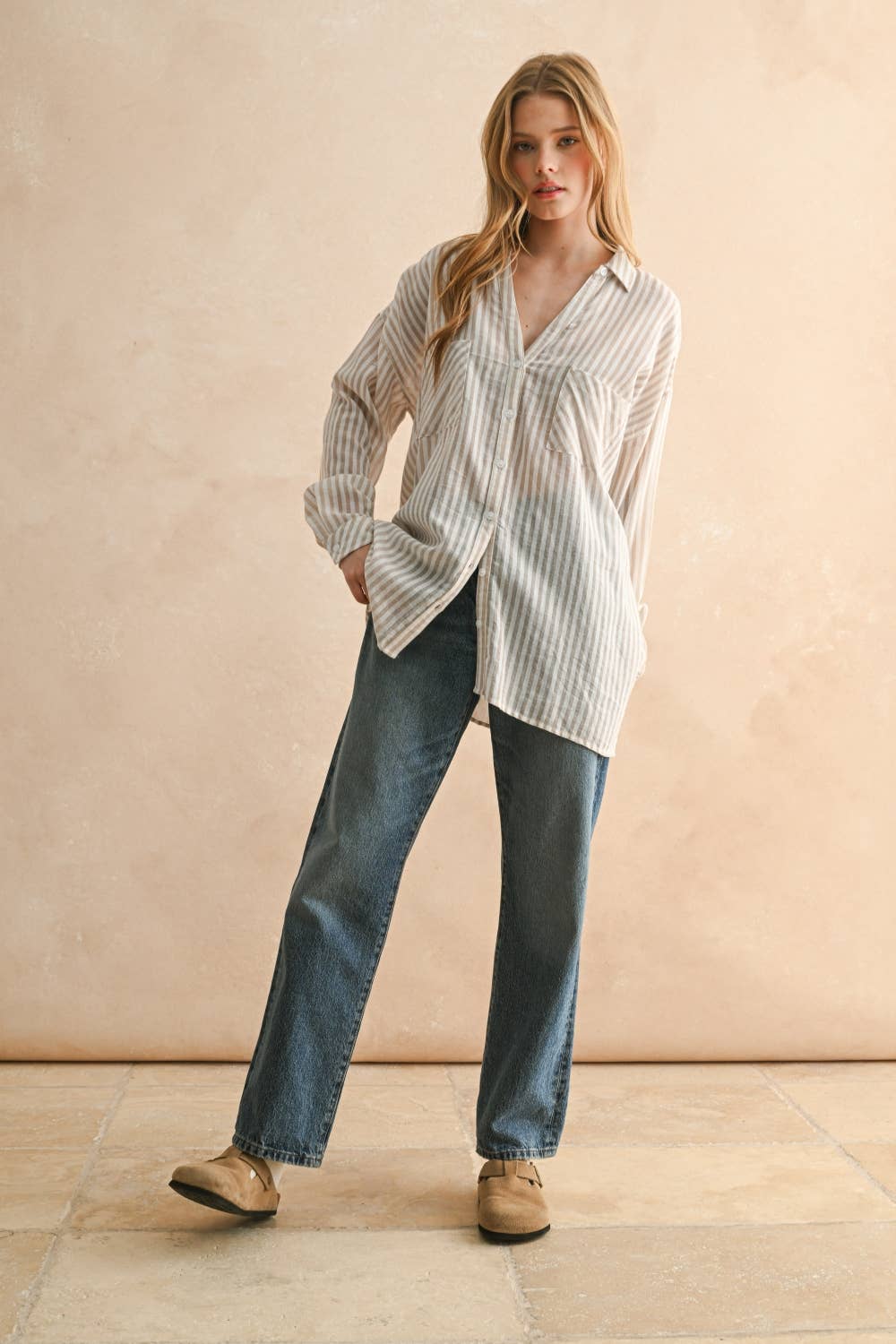Striped Button Down