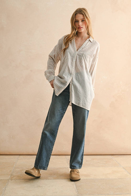 Striped Button Down