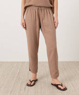 Gauze Tapered Pant- Driftwood
