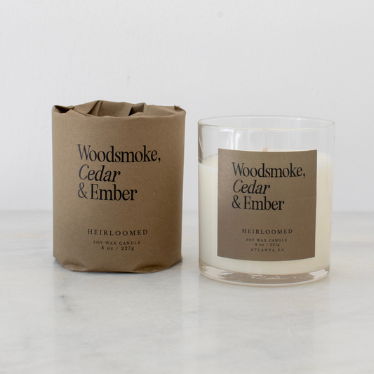 Heirloom Candle - Woodsmoke, Cedar & Ember