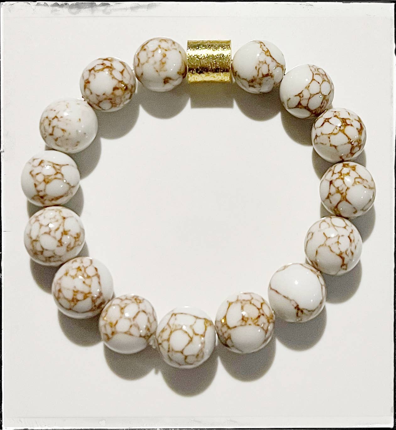 Stone Bead Bracelet Jasper