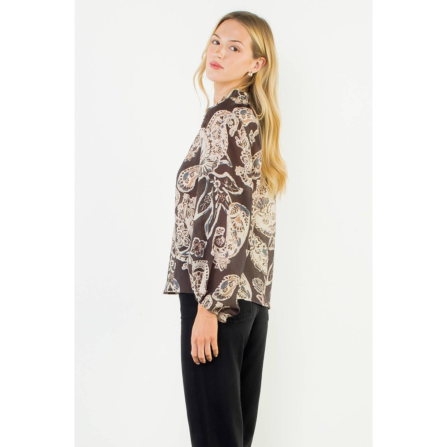Paisley Long Sleeve Top