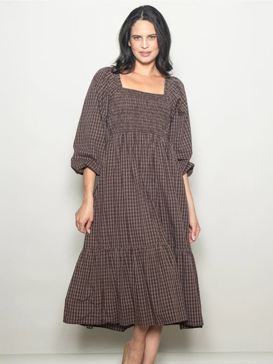 Rowan Smocked Midi Dress
