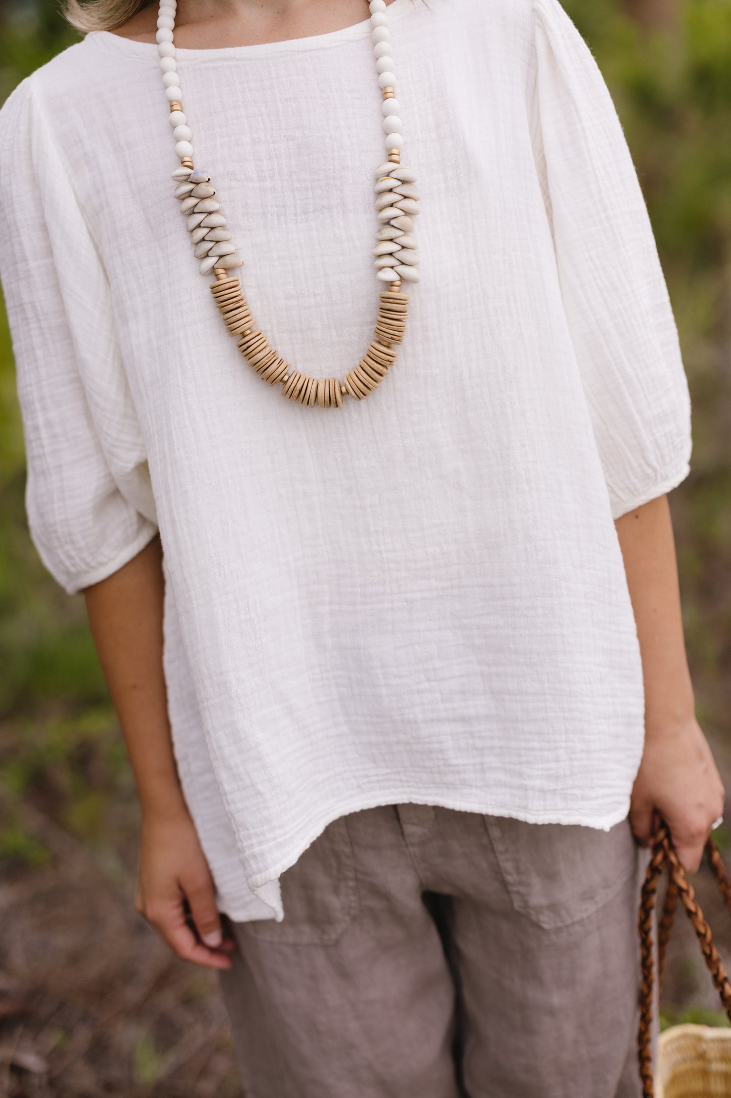 Coconut Cowrie Necklace