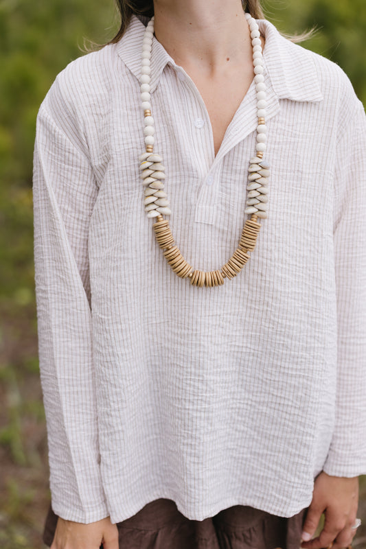 Coconut Cowrie Necklace