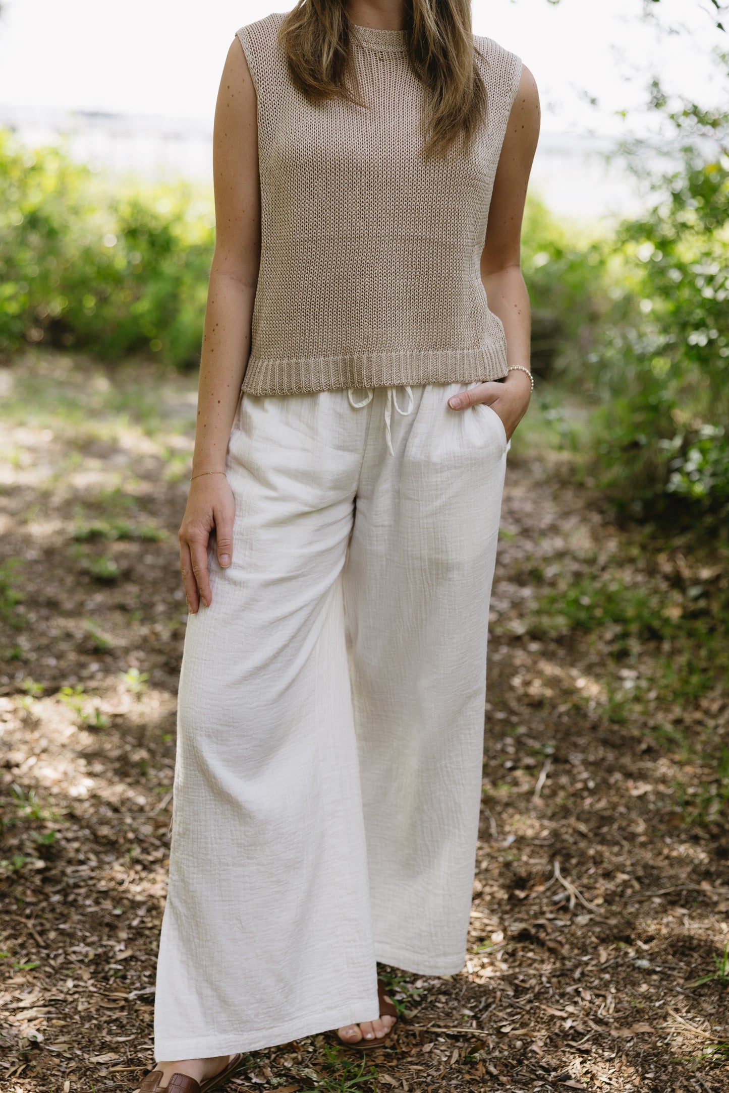 Sleeveless Knitted Top