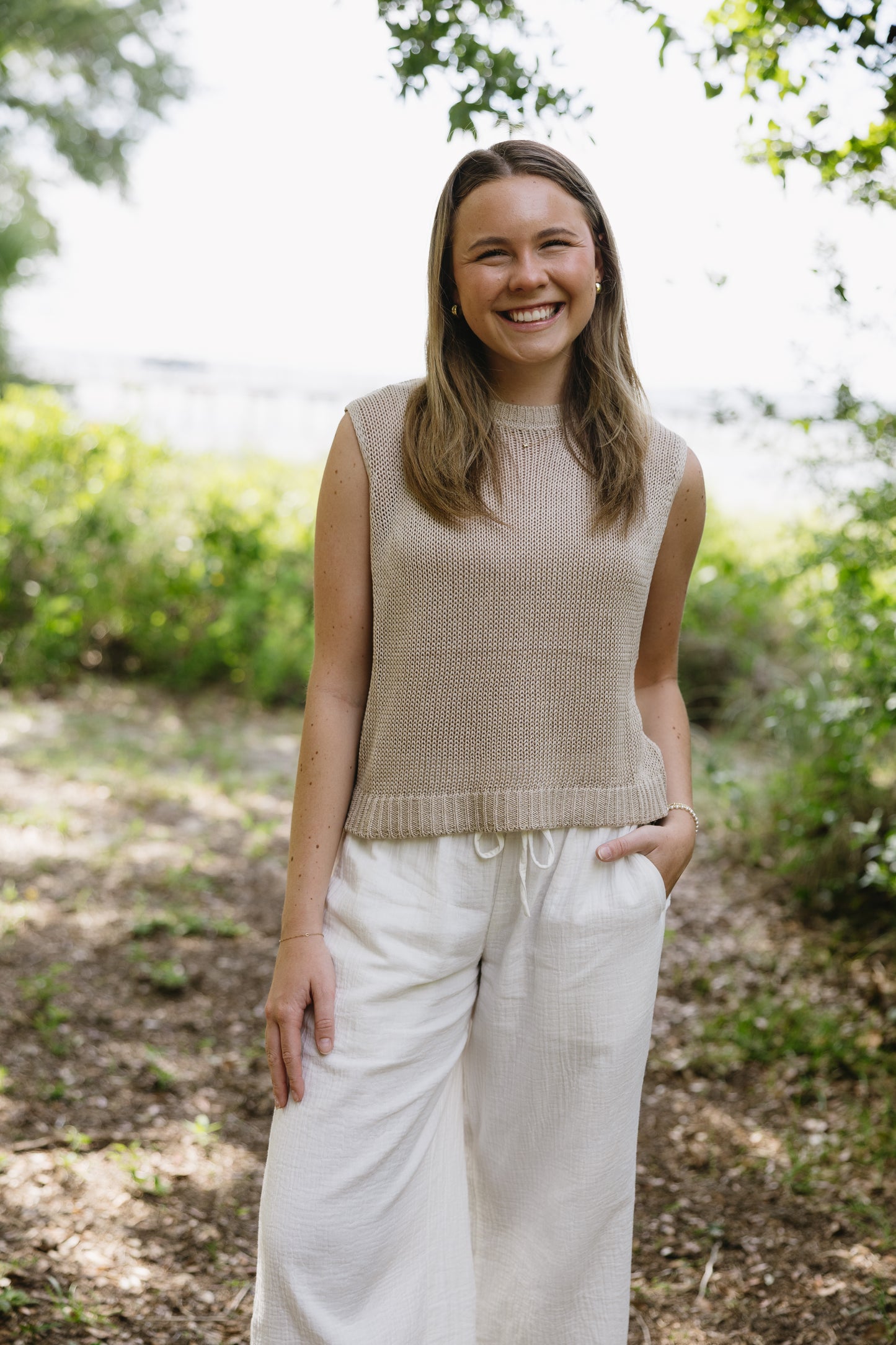 Sleeveless Knitted Top