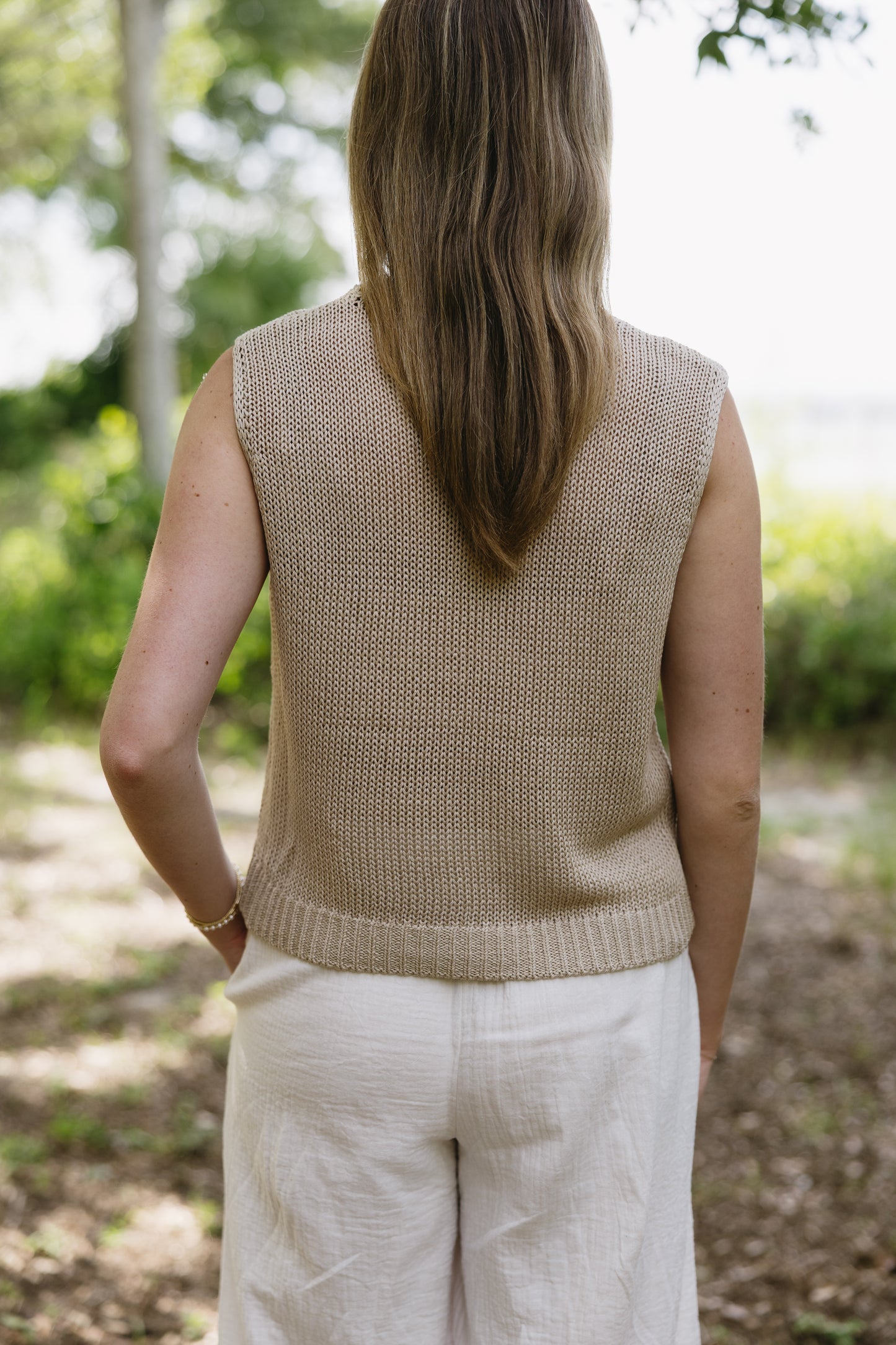 Sleeveless Knitted Top